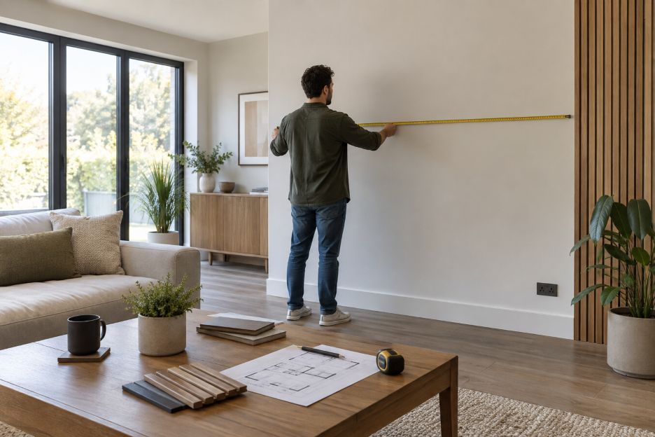 Measuring a Bright Living Room Wall